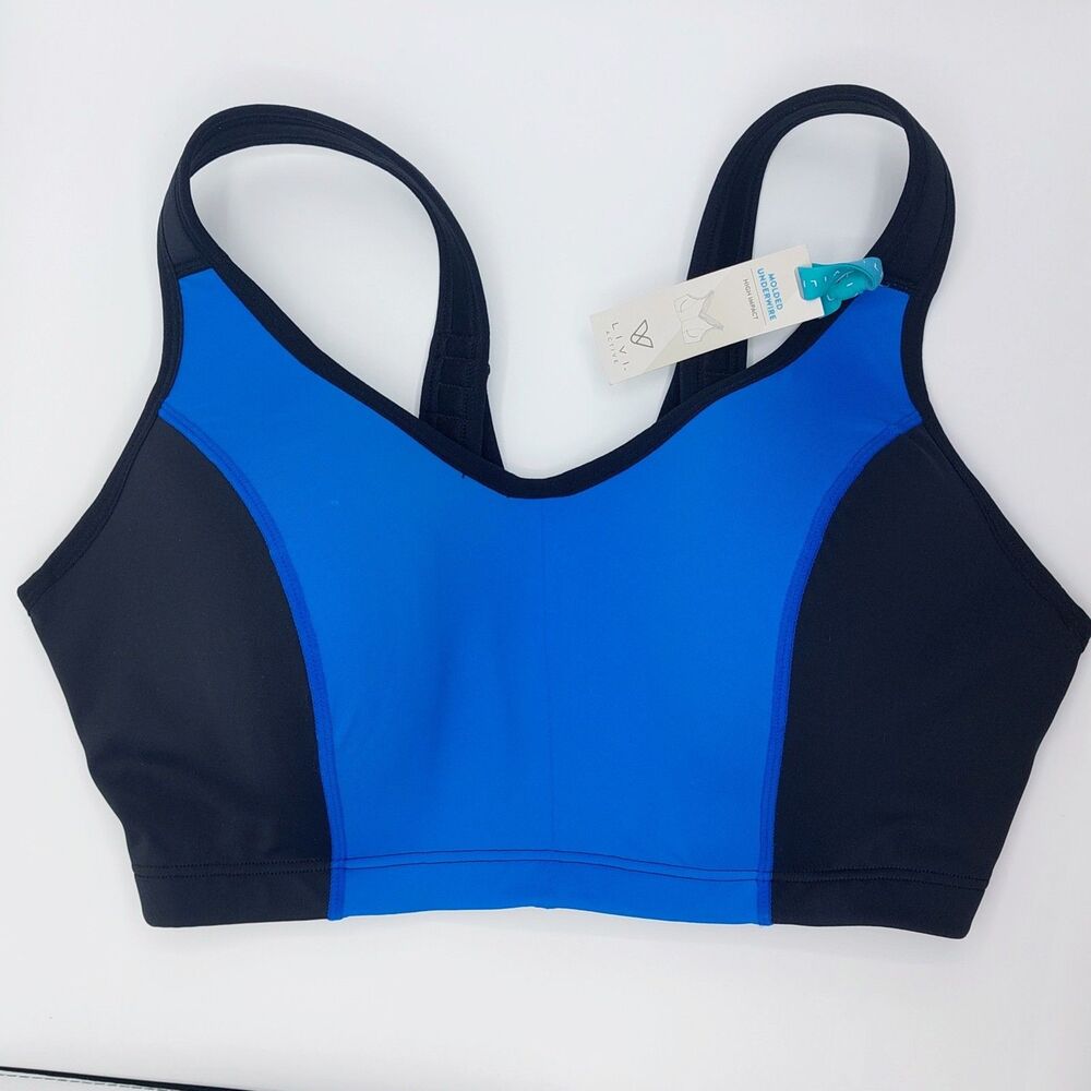 LIVI Active Molded Underwire High Impact Sports Bra Women's 40DD Workout NEW!
